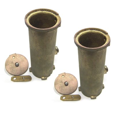 S.R. Smith 6 inches Bronze Anchor Rail Socket AS-100D - 2 Pack