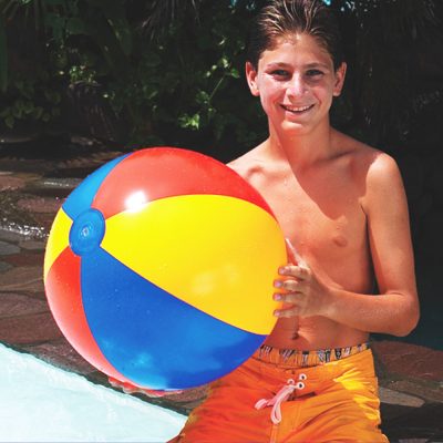 9001 Swimline 24 inch Panel Beach Ball Inflatable Swimming Pool