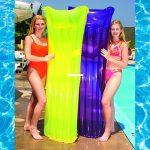 9014 Swimline Candy Transparent Color-brite Air Inflatable Pool Mat Float Raft