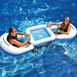 90675 Swimline GameStation Inflatable Game Table & Waterproof Playing Cards