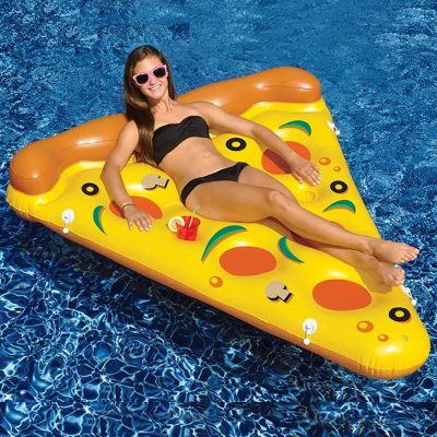 90645 Swimline Giant Inflatable Pizza Slice Pool Float Raft