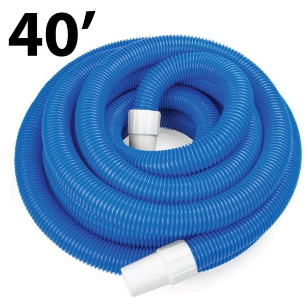 511540 Swimming Pool 40ft Manual Vacuum Hose With Swivel Cuff