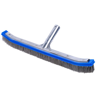 110017 Swimming Pool Curved Stainless Steel Bristles Brush 18 inches