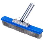 11024B Swimming Pool Stainless Steel Bristles Algae Brush 10 inches