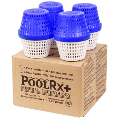 PoolRx Plus With Silver 7.5K-20K Pools Blue White (4 Count)