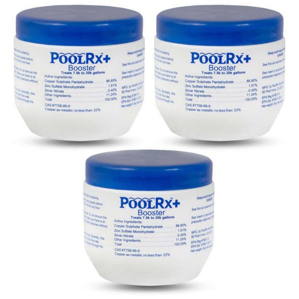 PoolRx Plus With Silver 7.5K-20K Pools Blue White Booster (3 Count)