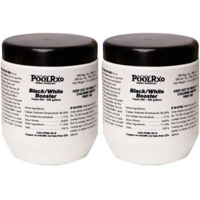 PoolRx Plus With Silver Black White 20K-30K Pools Booster 2-Pack Multi-Pack