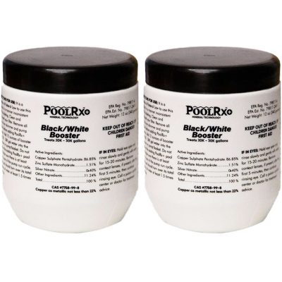 PoolRx Plus With Silver Black White 20K-30K Pools Booster 2-Pack Multi-Pack