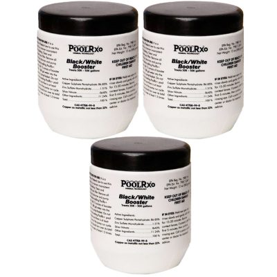 PoolRx Plus With Silver Black White 20K-30K Pools Booster 3-Pack Multi-Pack