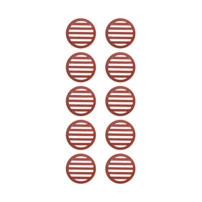 V65-120-R Val-Pak 3 inch Red Deck Drain Cover 10-Pack Multi-Pack