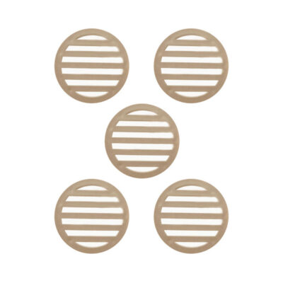 3 inch Tan Deck Drain Cover 5-Pack Multi-Pack