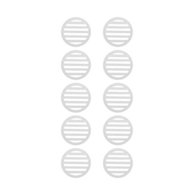 3 inch White Deck Drain Cover 10-Pack Multi-Pack